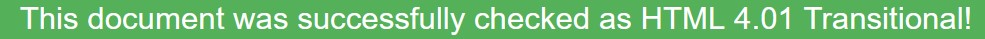 Lyckad html-validering